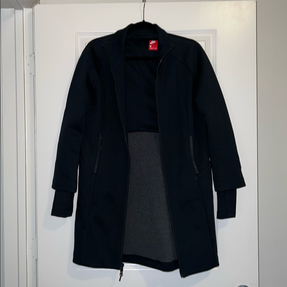 Long black Nike coat